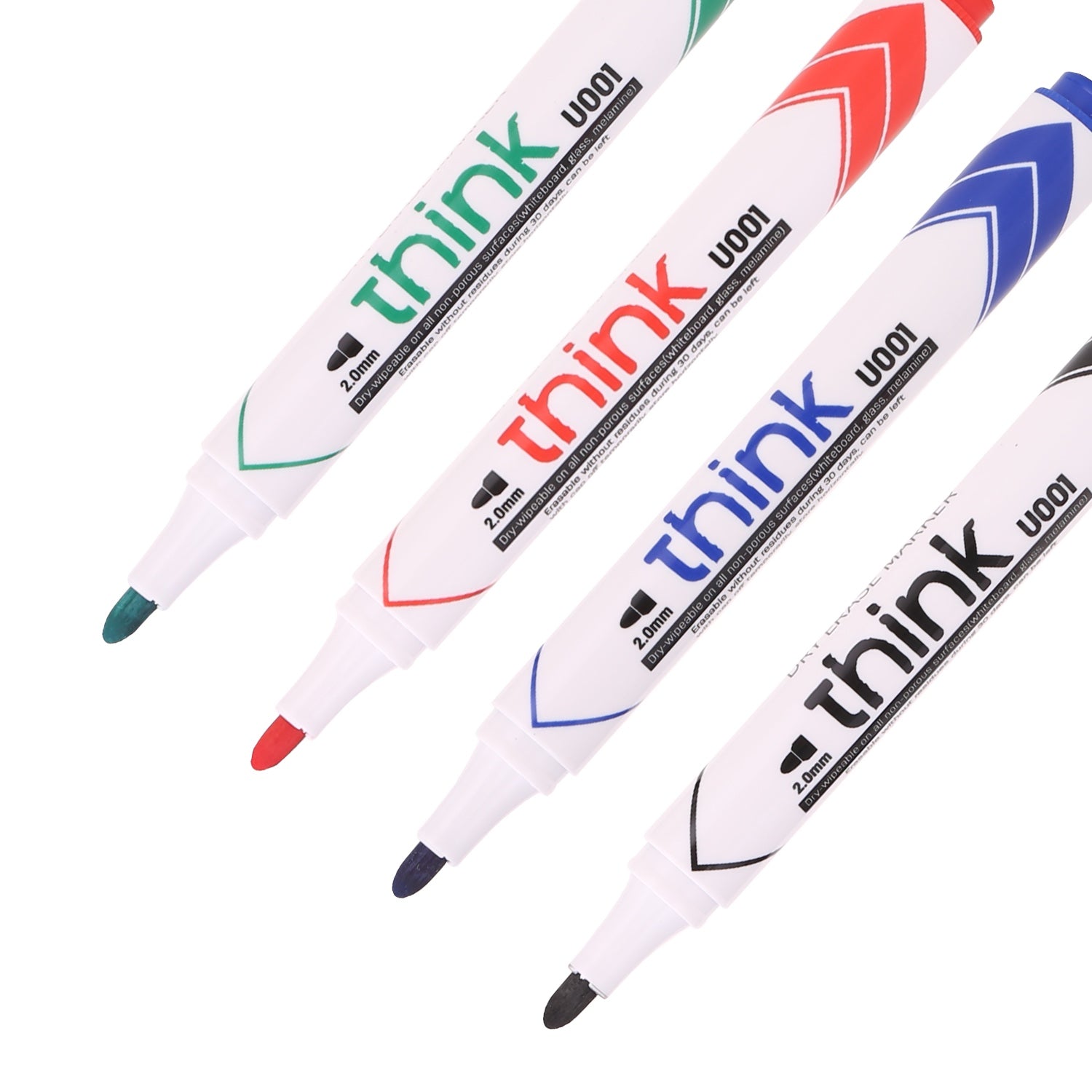 DELI THINK WHITEBOARD MARKER 4'S IN BLISTER