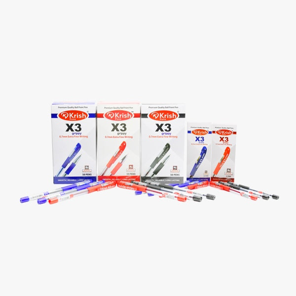 KRISH X3 GRIPPY BALL PENS