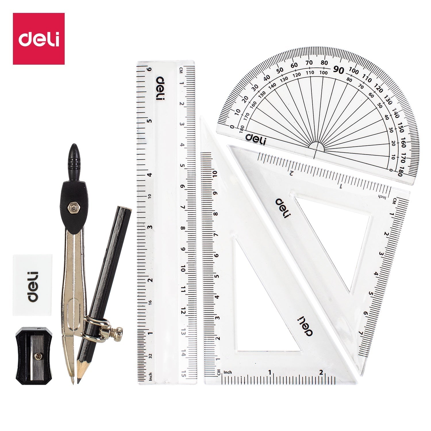 DELI MATH SET IN METAL BOX