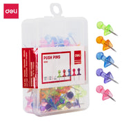 DELI COLOR PUSH PIN 100 pcs / box