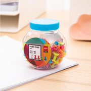 DELI COLOR PUSH PIN IN JAR 100PCS