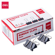 DELI BINDER CLIP, 15mm 12 pcs/box