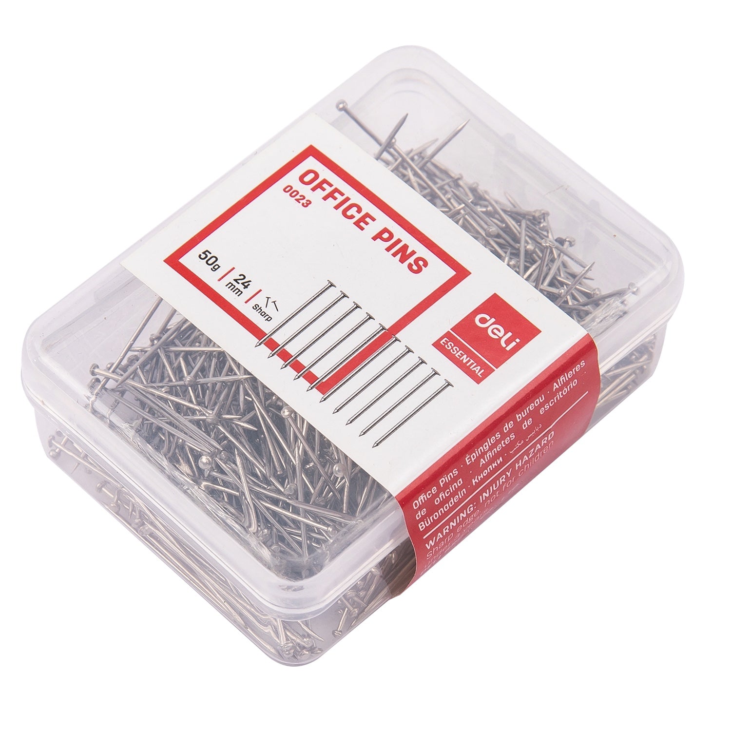 DELI OFFICE PIN 24mm , 50g/box