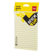 DELI STICK NOTE 4x6" YELLOW LINED
