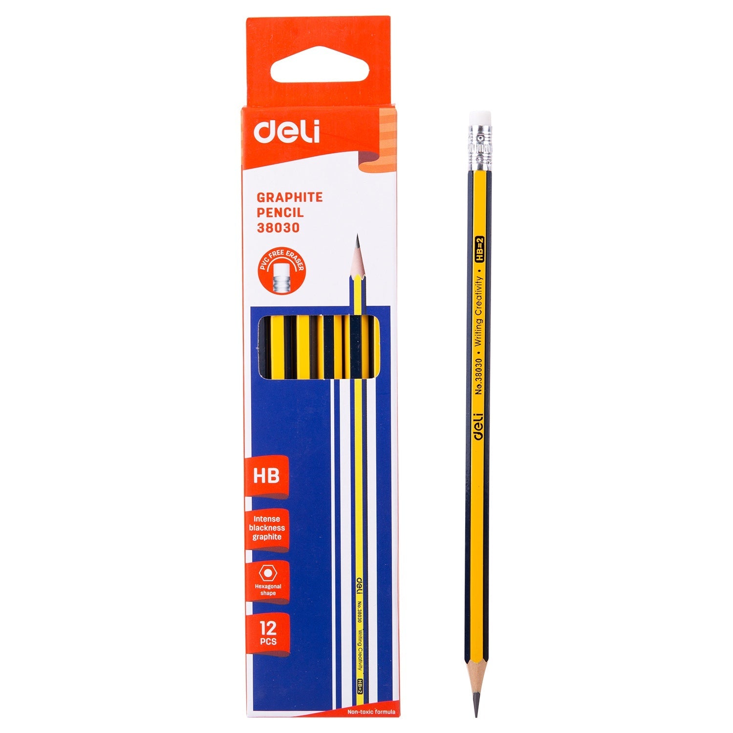 DELI HB PENCIL 12'PKT