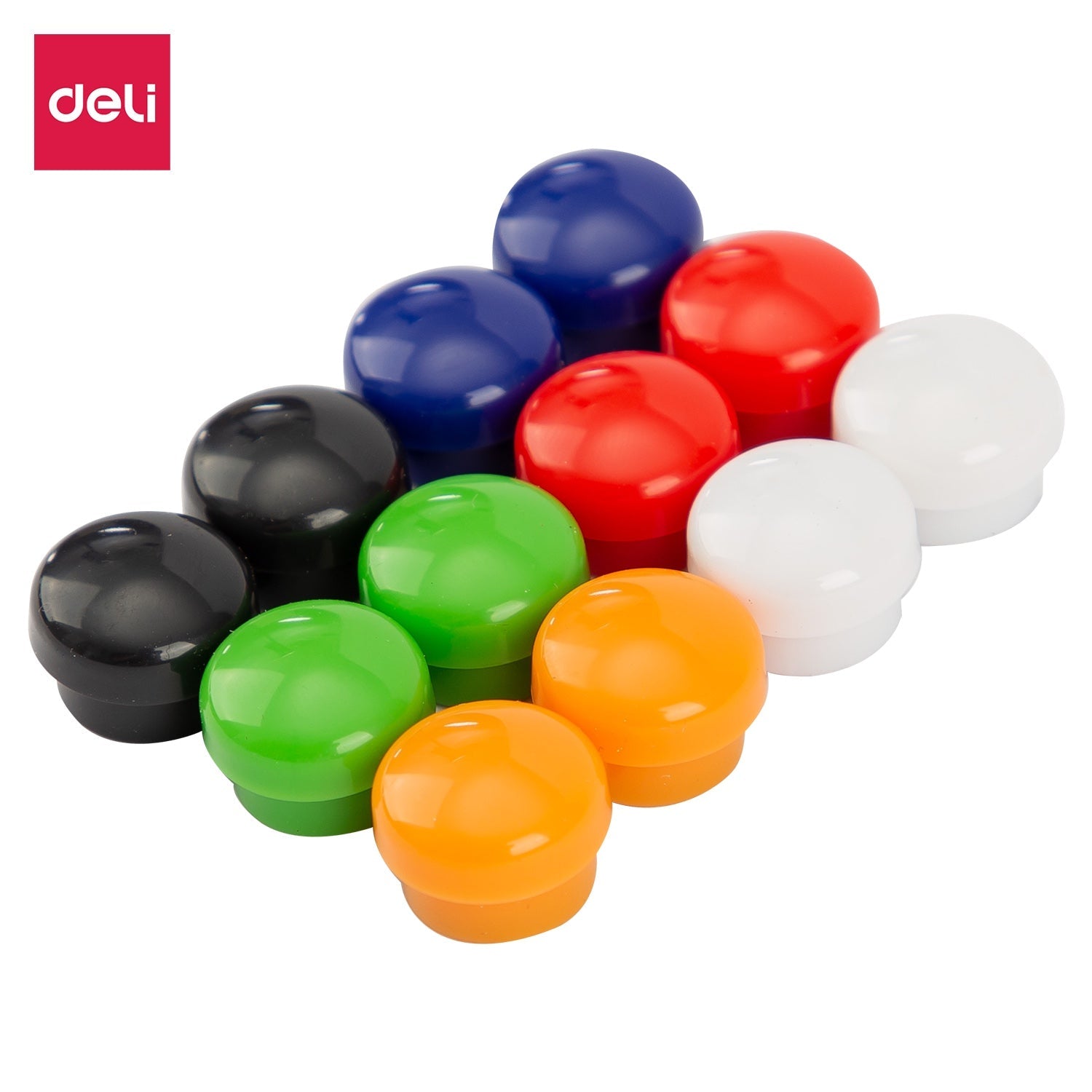 DELI WHITEBOARD MAGNET 15MM 12'S IN BLISTER