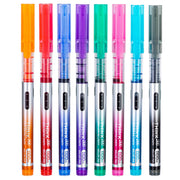 Deli Rollerballpen 0.5mm 8pcs in wallet