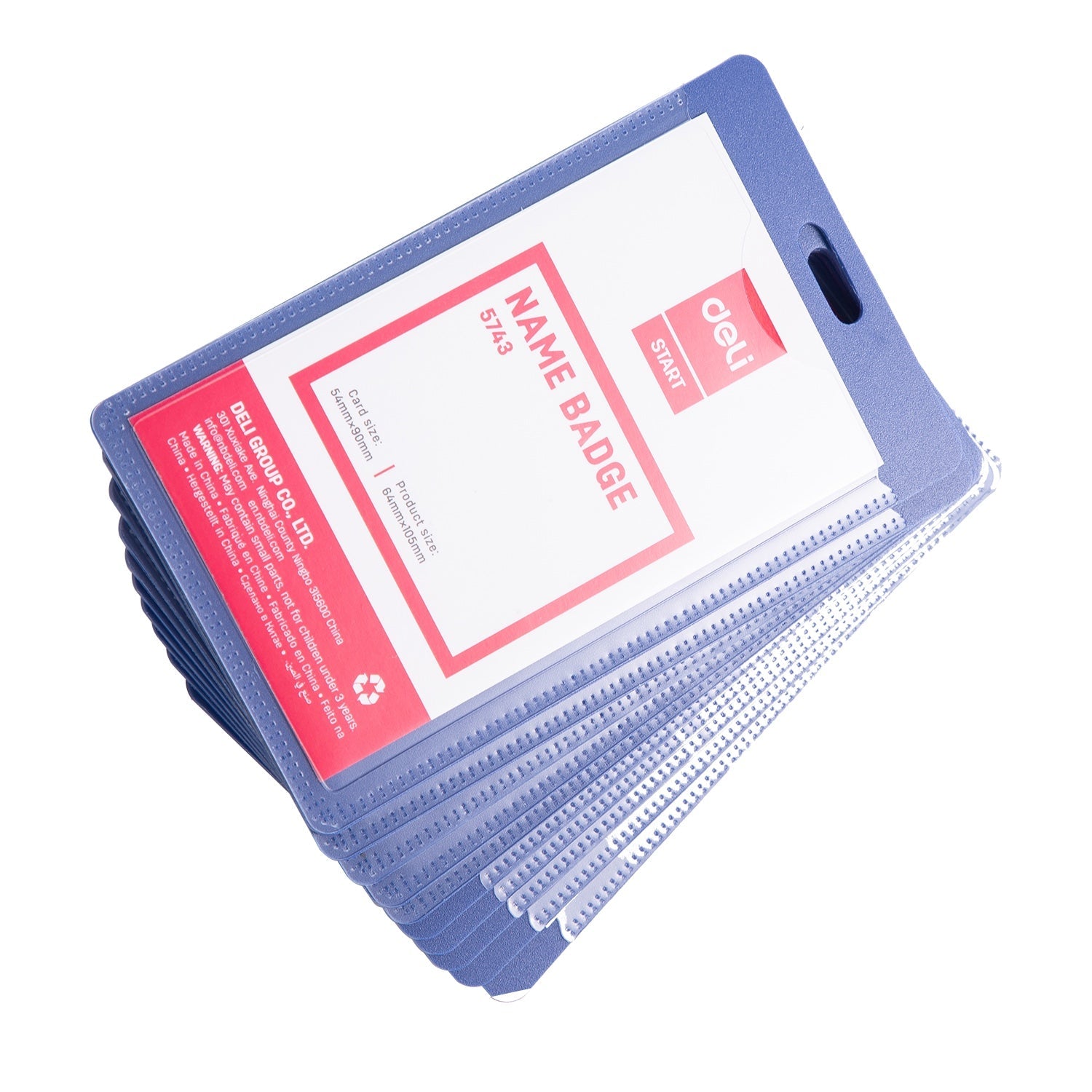 DELI PP ID PASS  54X90 MM BLUE