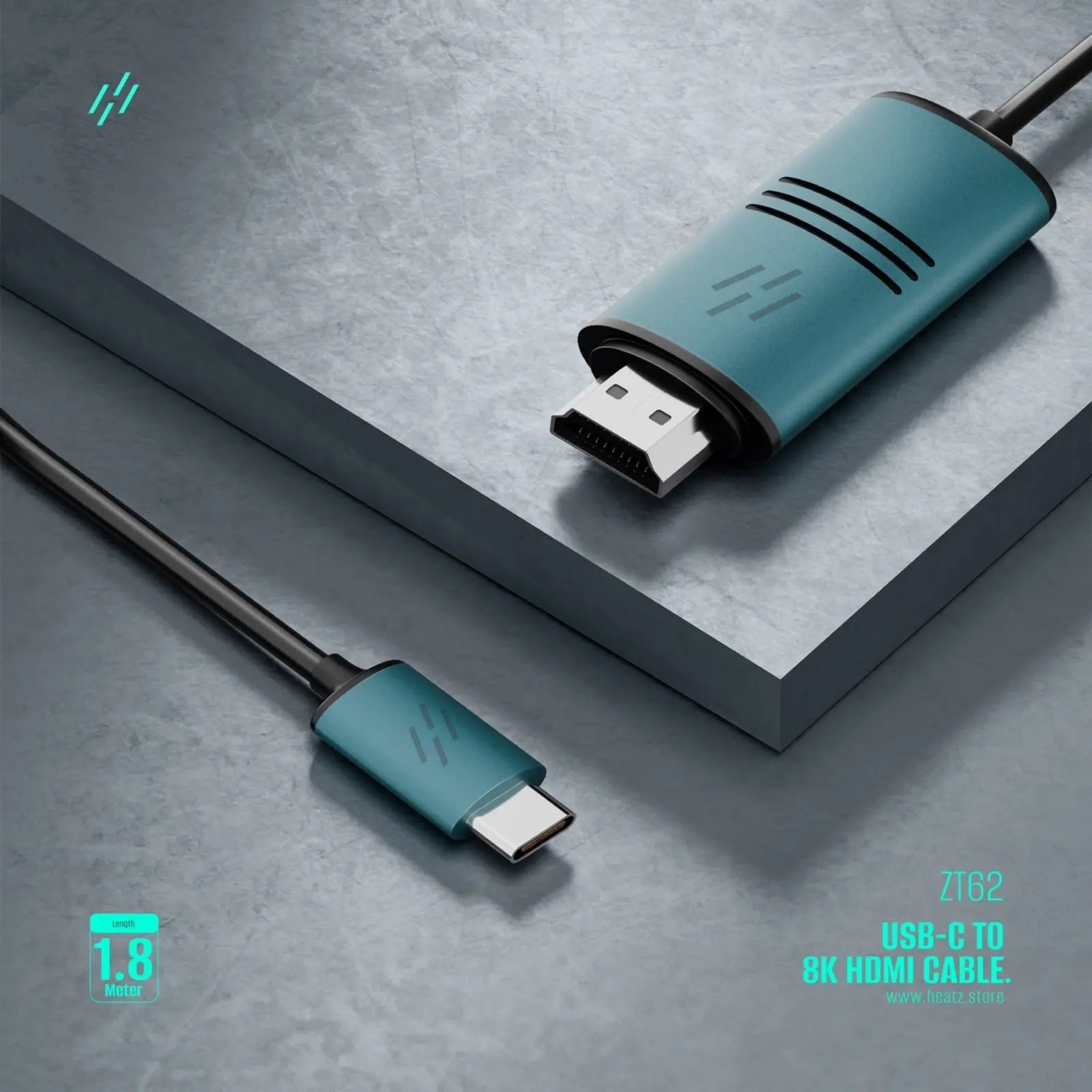 HEATZ ZT62 USB-C TO 8K HDMI CABLE