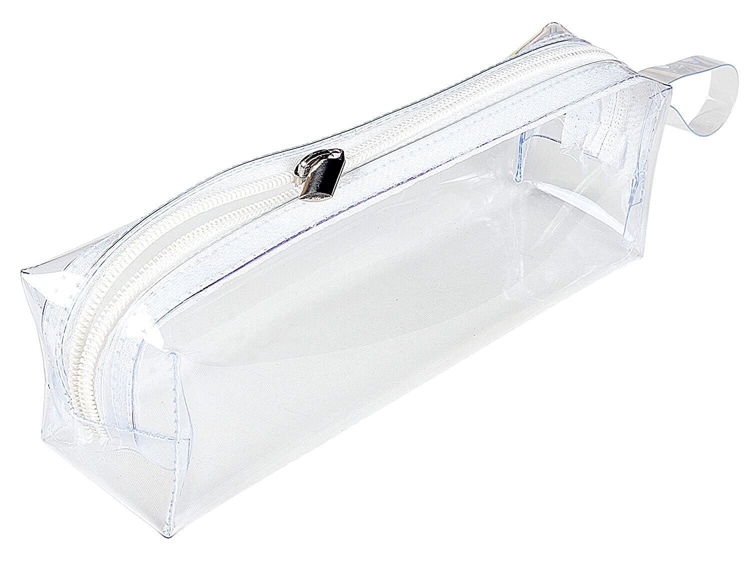 Clear Pencil Case, Large Transparent Plastic Pen Pencil Bag