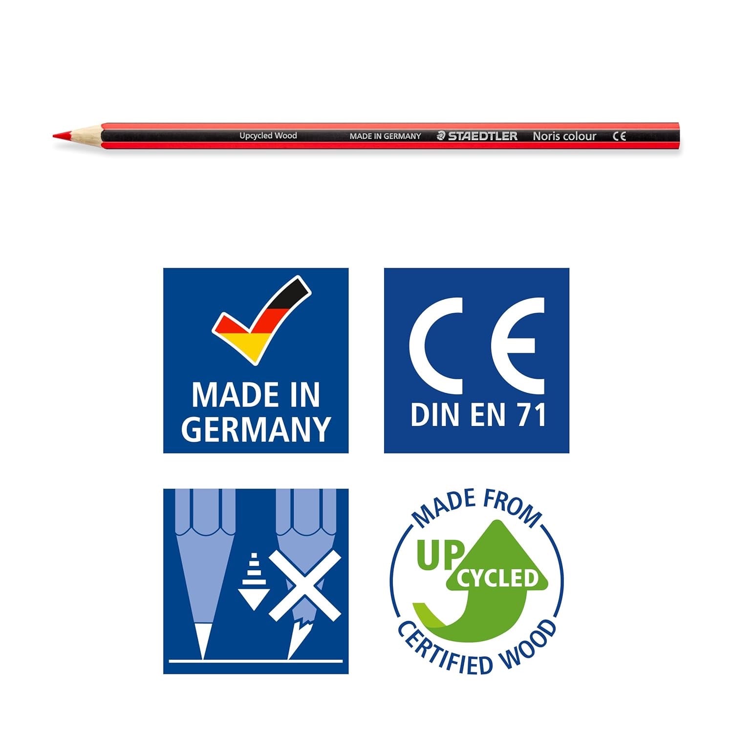 Noris Colour Pencils - 24 Assorted Colours STAEDTLER 185 C24