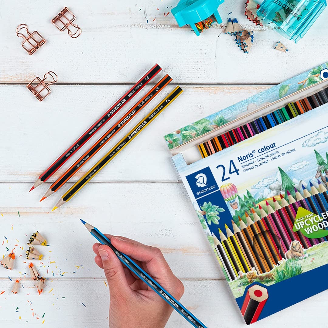 Noris Colour Pencils - 24 Assorted Colours STAEDTLER 185 C24