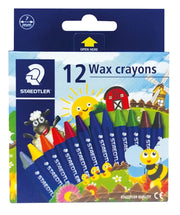Wax Crayon Staedtler=12col ST-2200-NC12