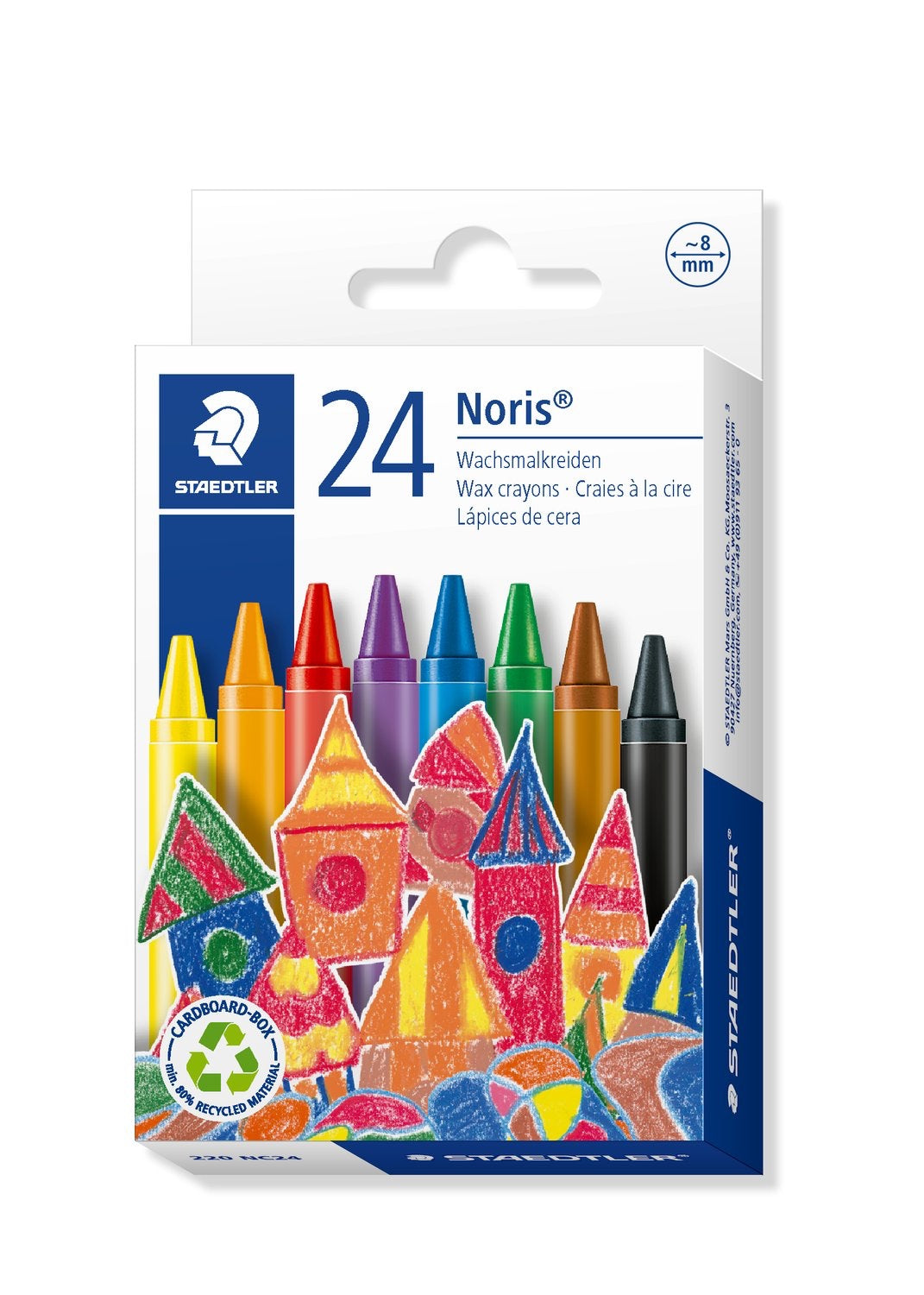 Noris Club Wax Crayon Set Multicolor Staedtler-2200-NC24