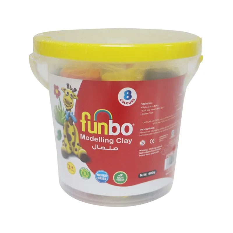 M. Clay 400g 8 colors in Bucket FO-MC-400-8