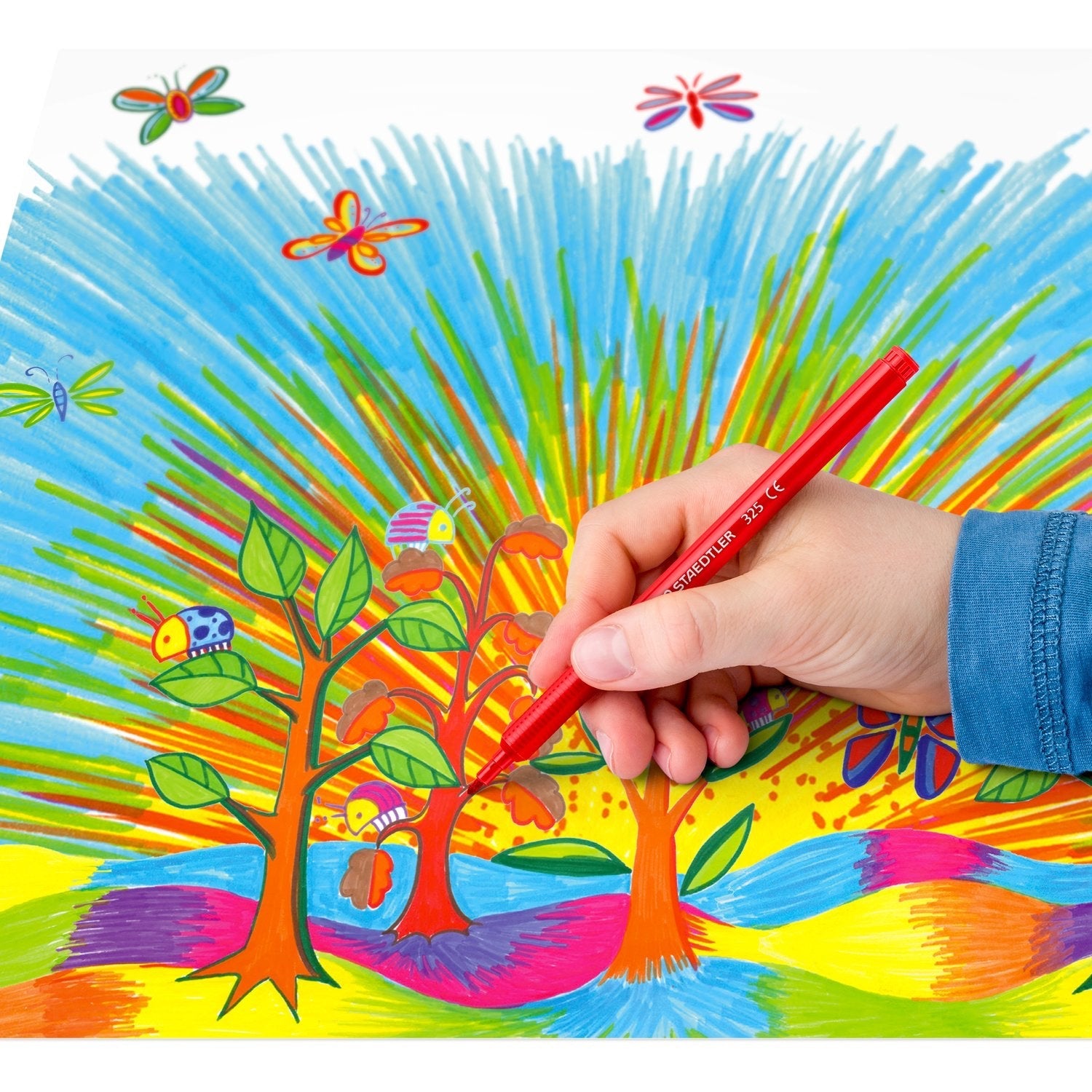 Fiber tip Pen cardboard Set-12col ST-325-C12