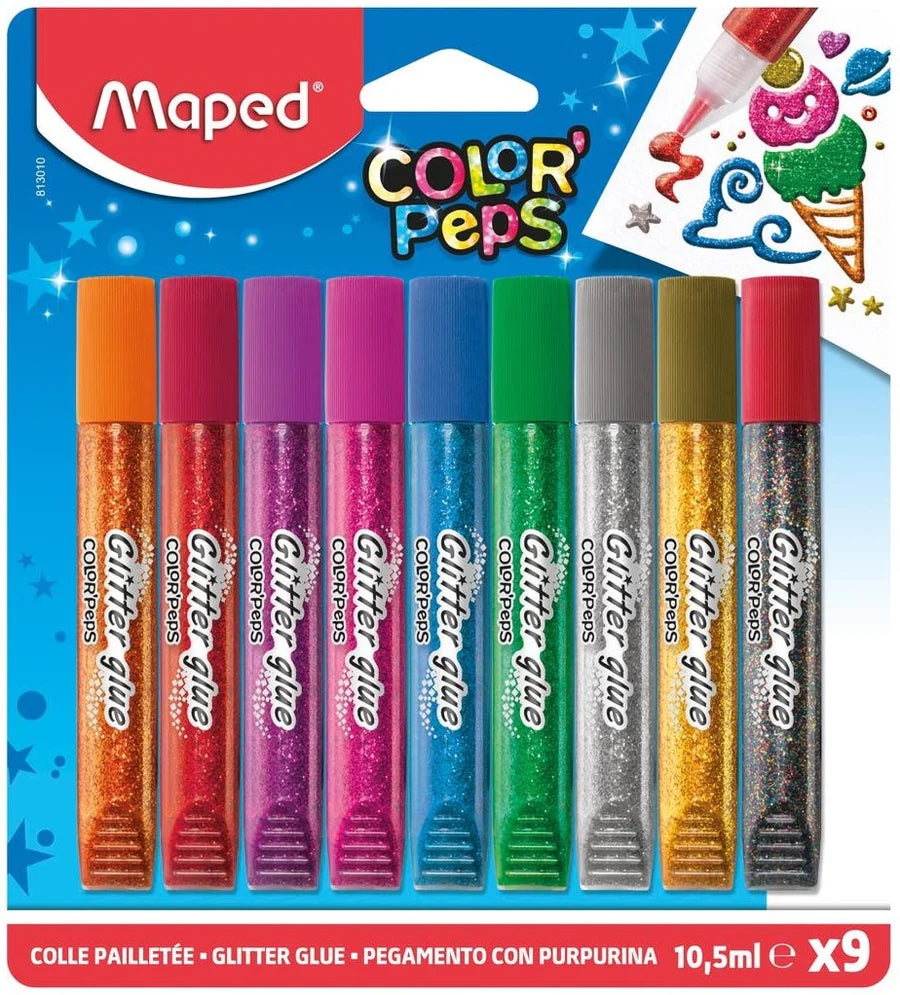 Color Peps Glitter Glue 10.5ml bls 9col MD-813010