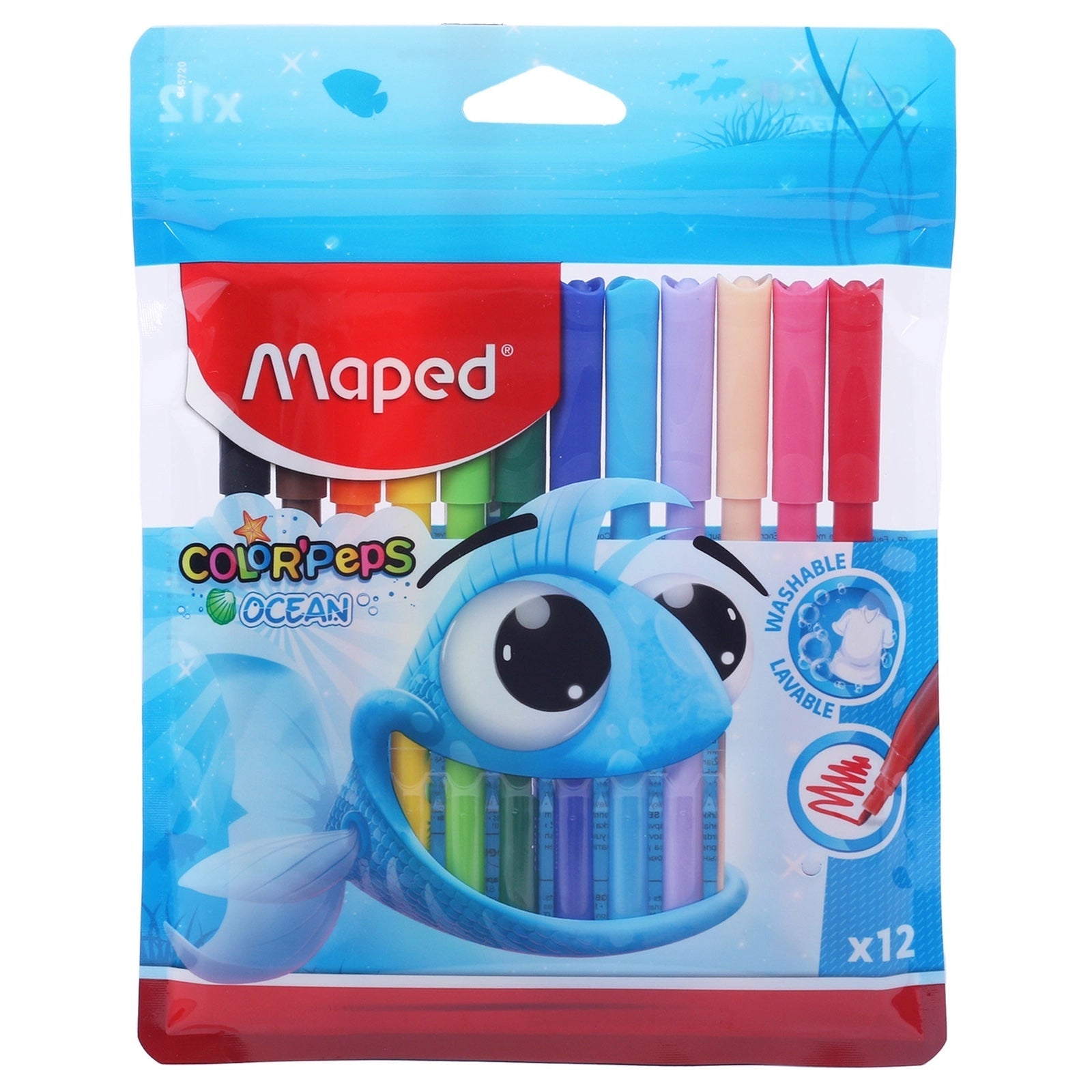 MD-845720 Color Peps FeltTip Ocean 12 Color