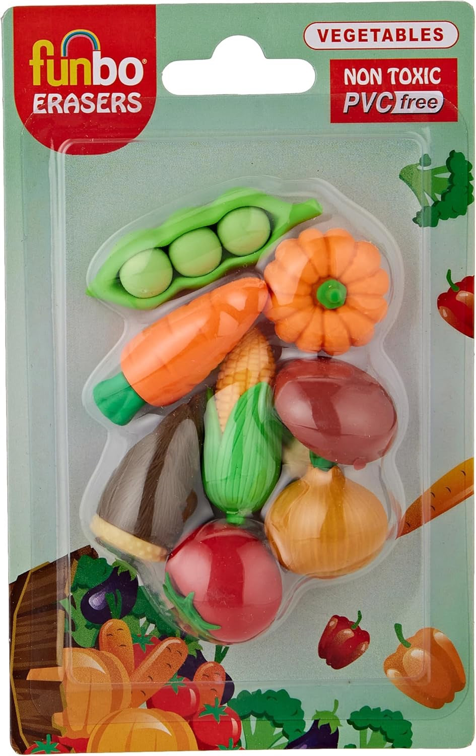 3D Eraser in Blister Pack-Fruits FO-ER-FRUITS-01