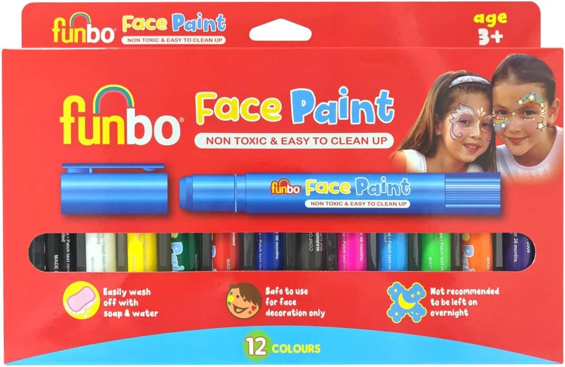 Face Paint Sticks 6g PK = 12 cols FO-FPS-12