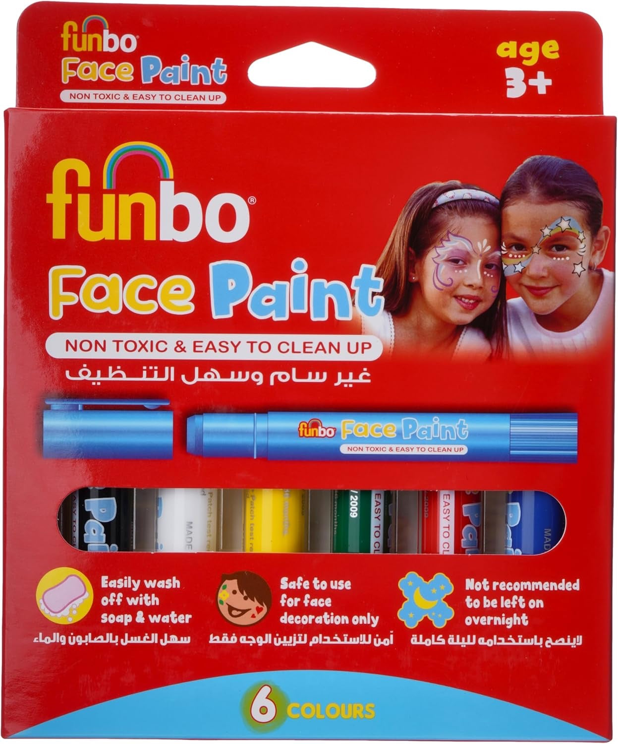Face Paint Sticks 6g PK = 6 cols FO-FPS-06