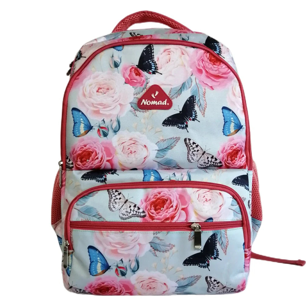 Kids Secondary Backpack Rose Butterfly