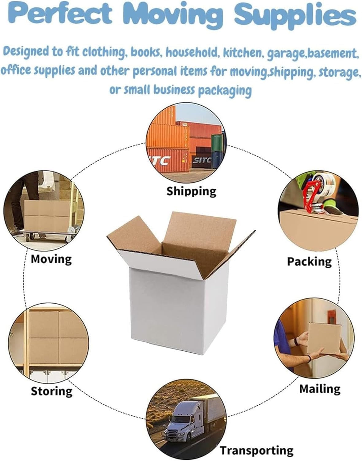 CARTON BOX WHITE (XL) 60X60X60CM