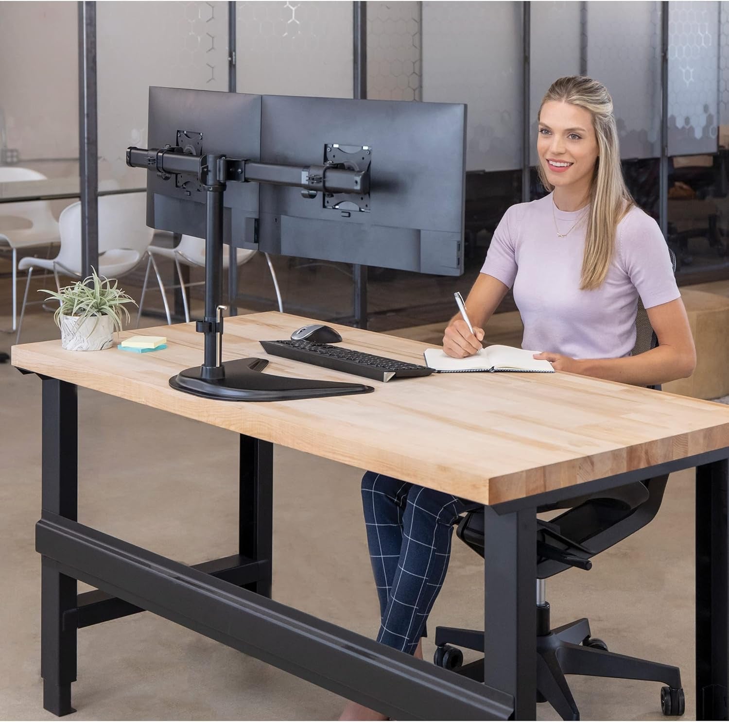 Fellowes Professional Series Free Standing Dual Horizontal Monitor Arms