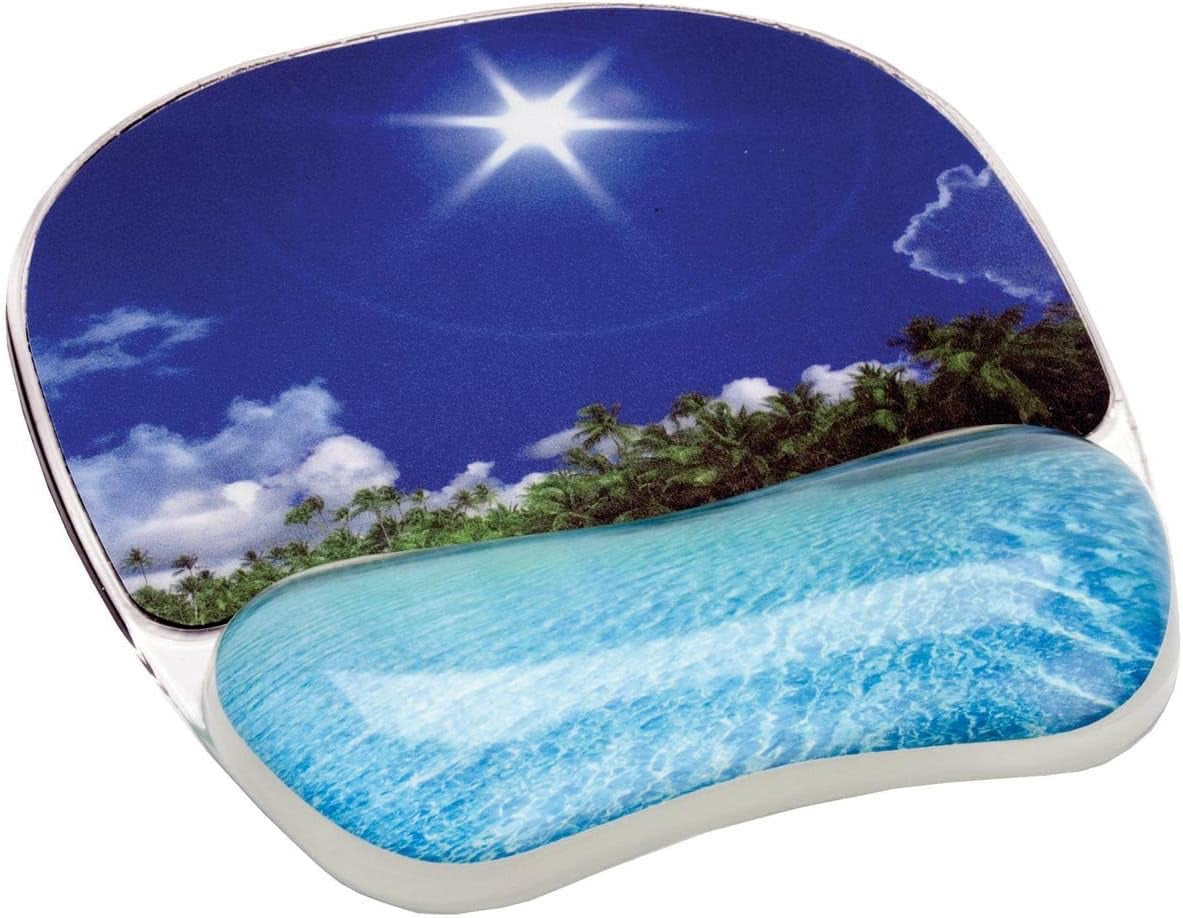 Photo Gel Mouse Pad Wrist Support – Tropical Beach