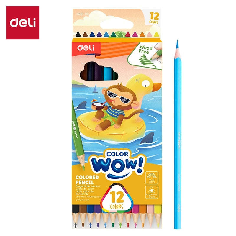 DELI 12 COLOR PENCIL -COLOR RUN