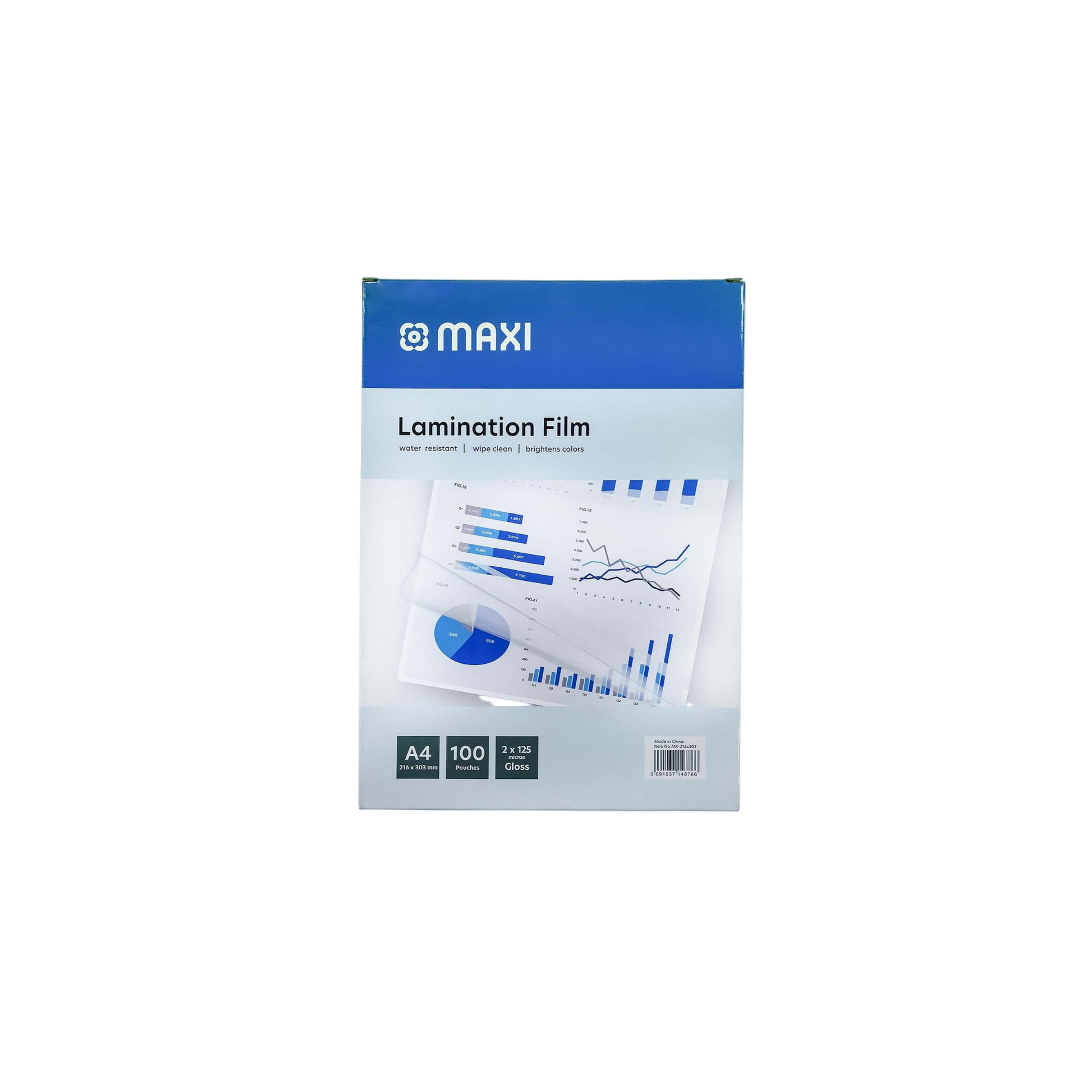 A4 size 125 micron lamination pouch sheets for Qatar office use