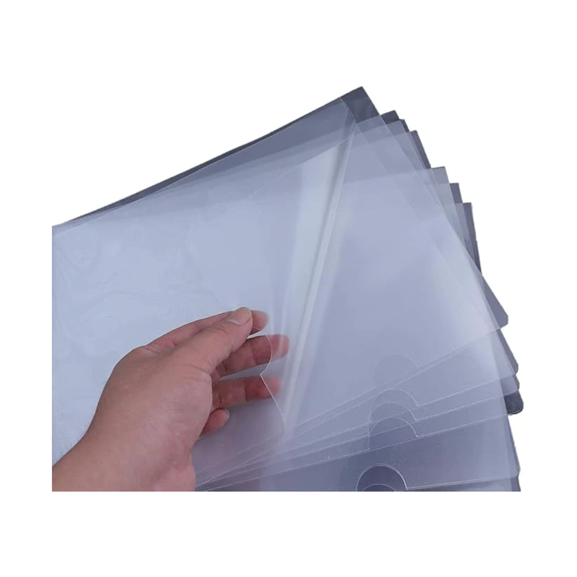 MAXI A4 clear L folder poly bag pack of 12 for documents