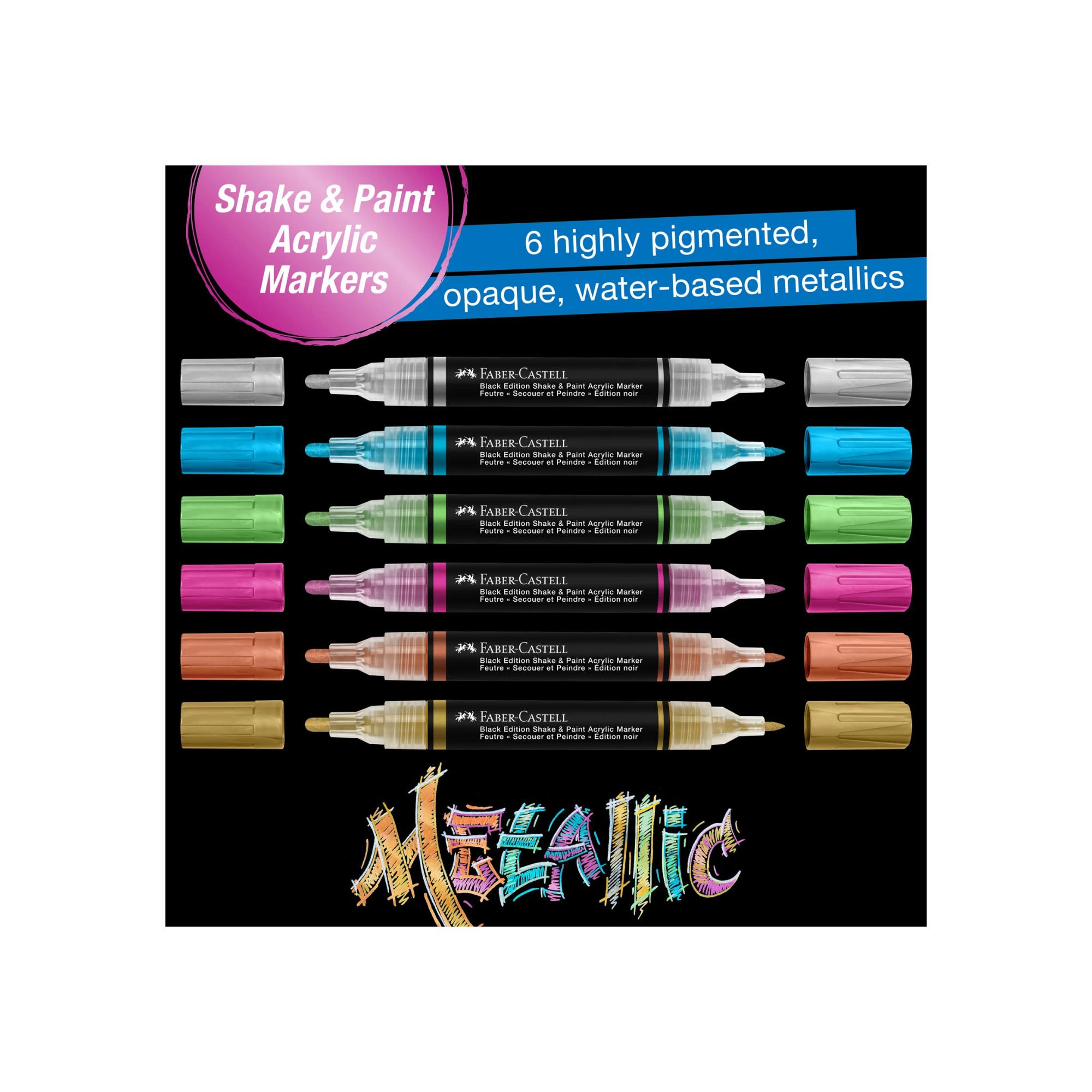 Faber-Castell metallic marker pens best price in Qatar