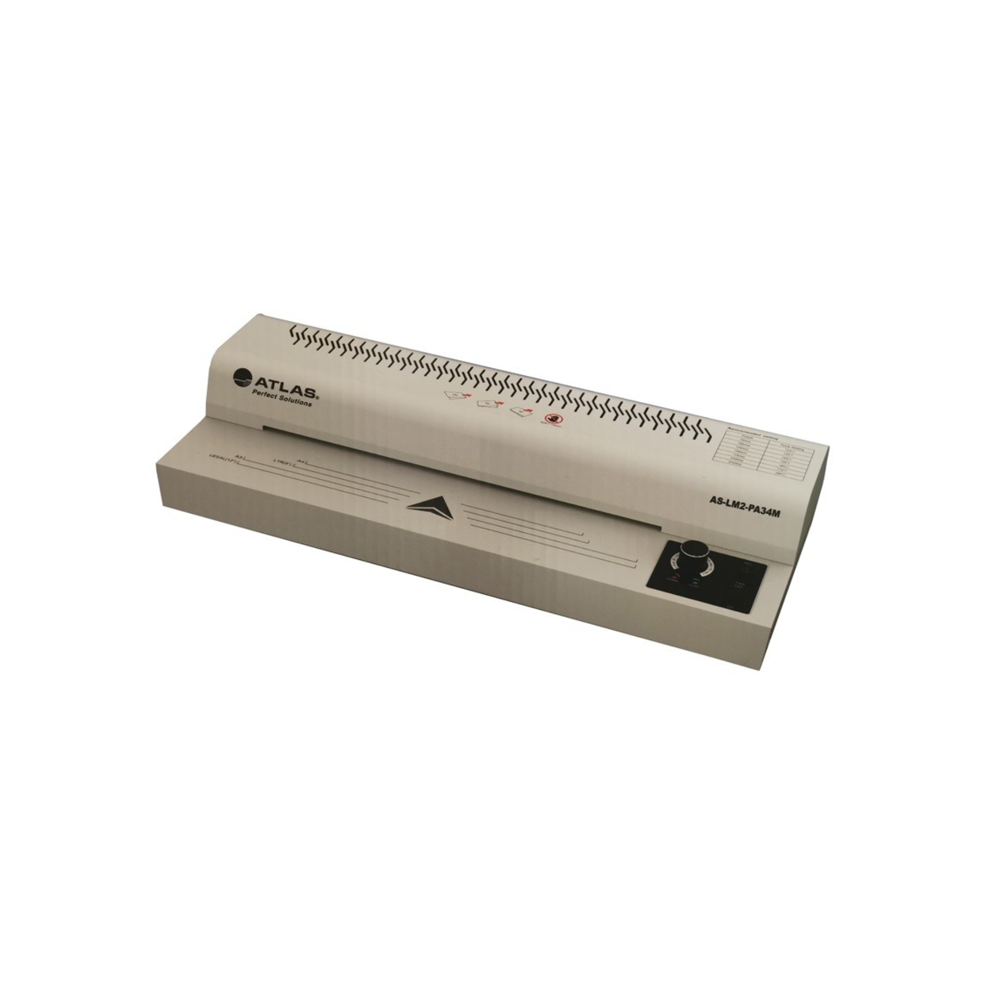 Atlas A3 Laminating Machine AS-LM2-PA34M – Hot Thermal Laminator with 4 Rollers for Office Use in Qatar