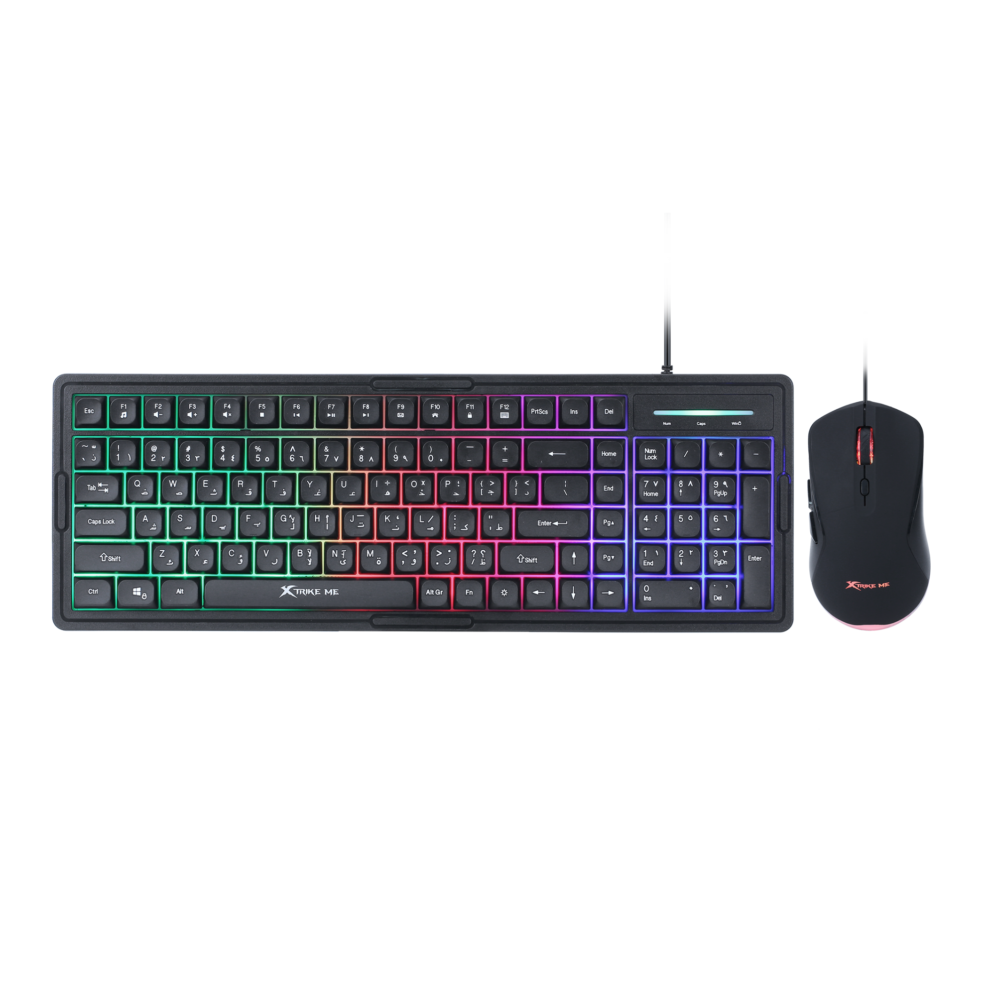 XT ME MK-502BK Arabic keyboard and wired mouse combo in Qatar