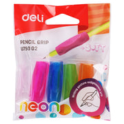 Deli EU75002 Ergonomic Pencil Grip – 4 PCS Set with Comfortable, Non-Slip Design for Kids & Adults – Available at the Best Price in Qatar