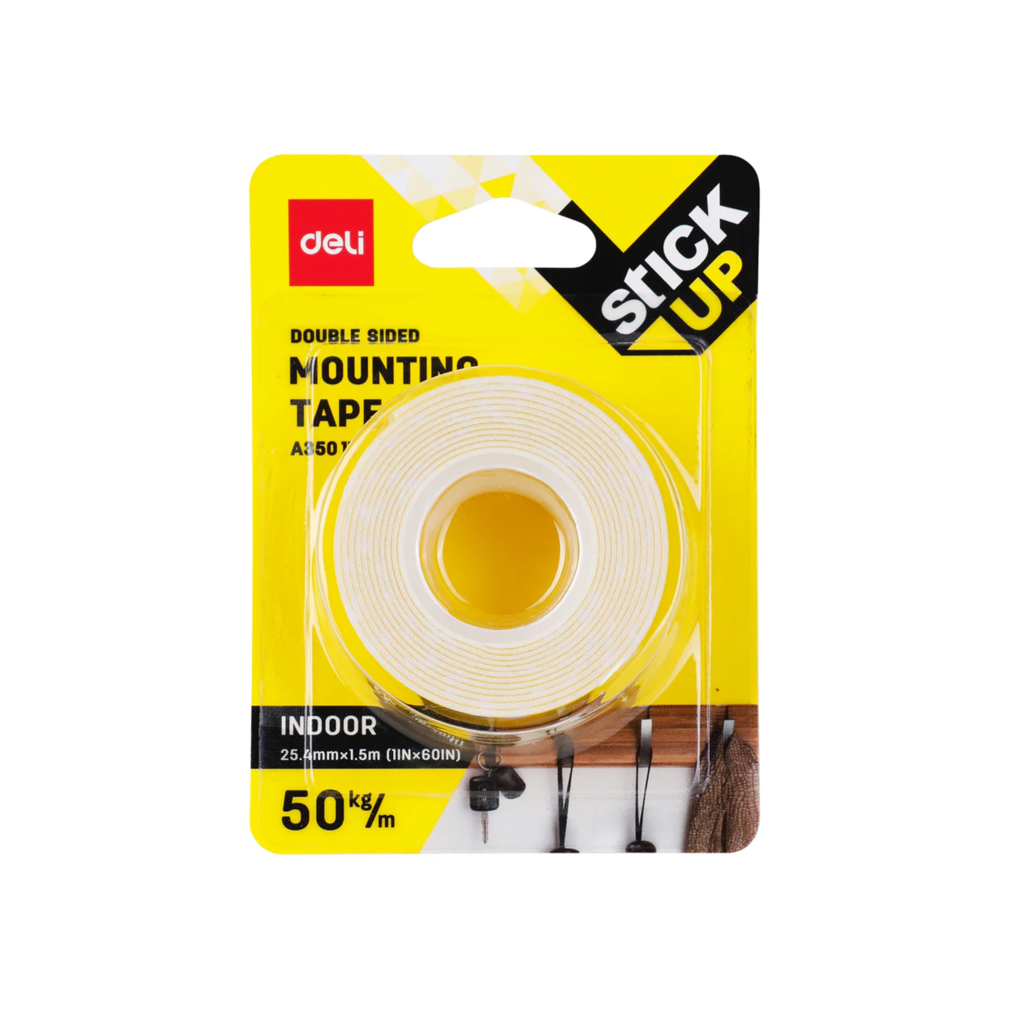 Deli foam mounting tape 25.4mm for wall use in Qatar