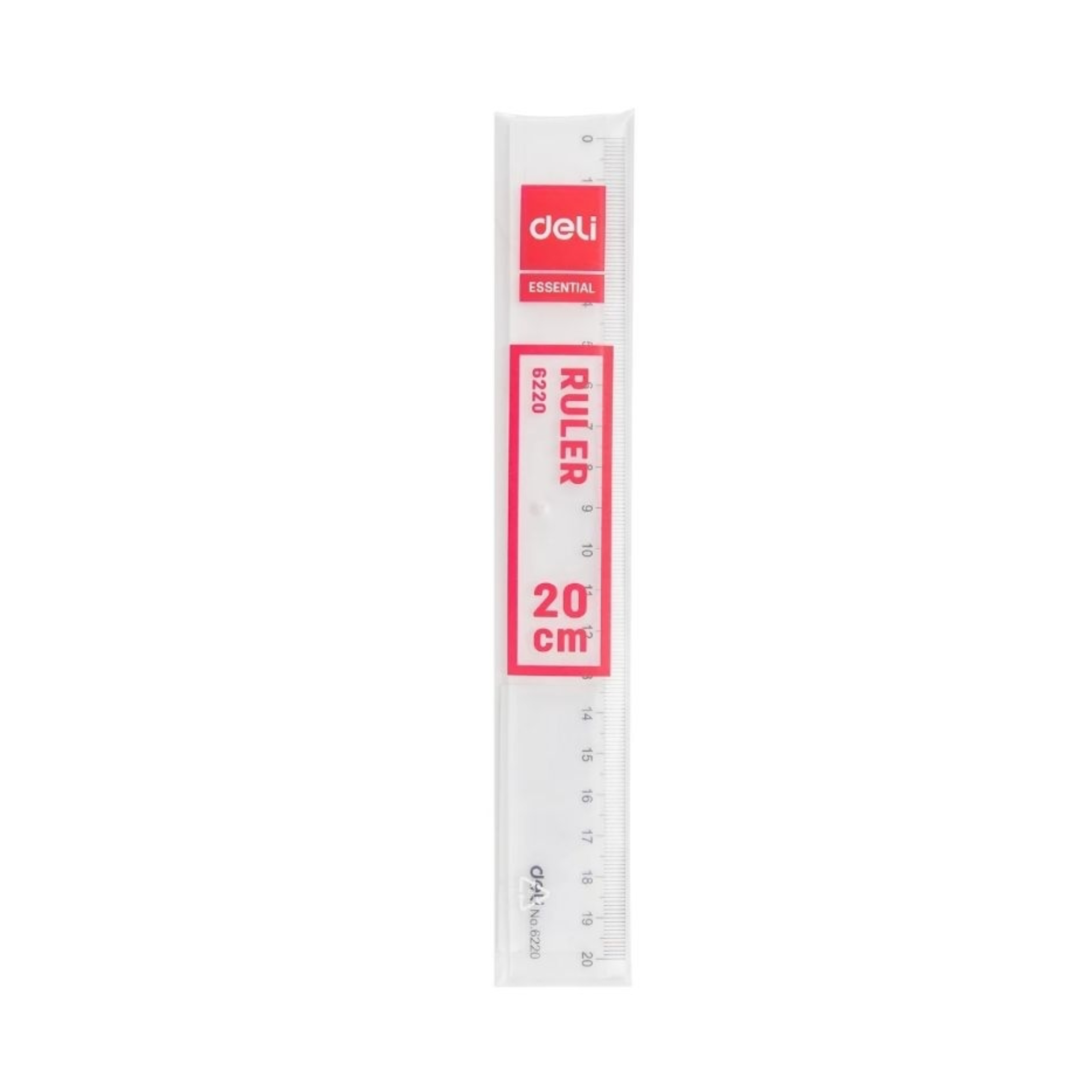 Buy Clear Plastic 20cm Ruler by Deli – Compact and Durable