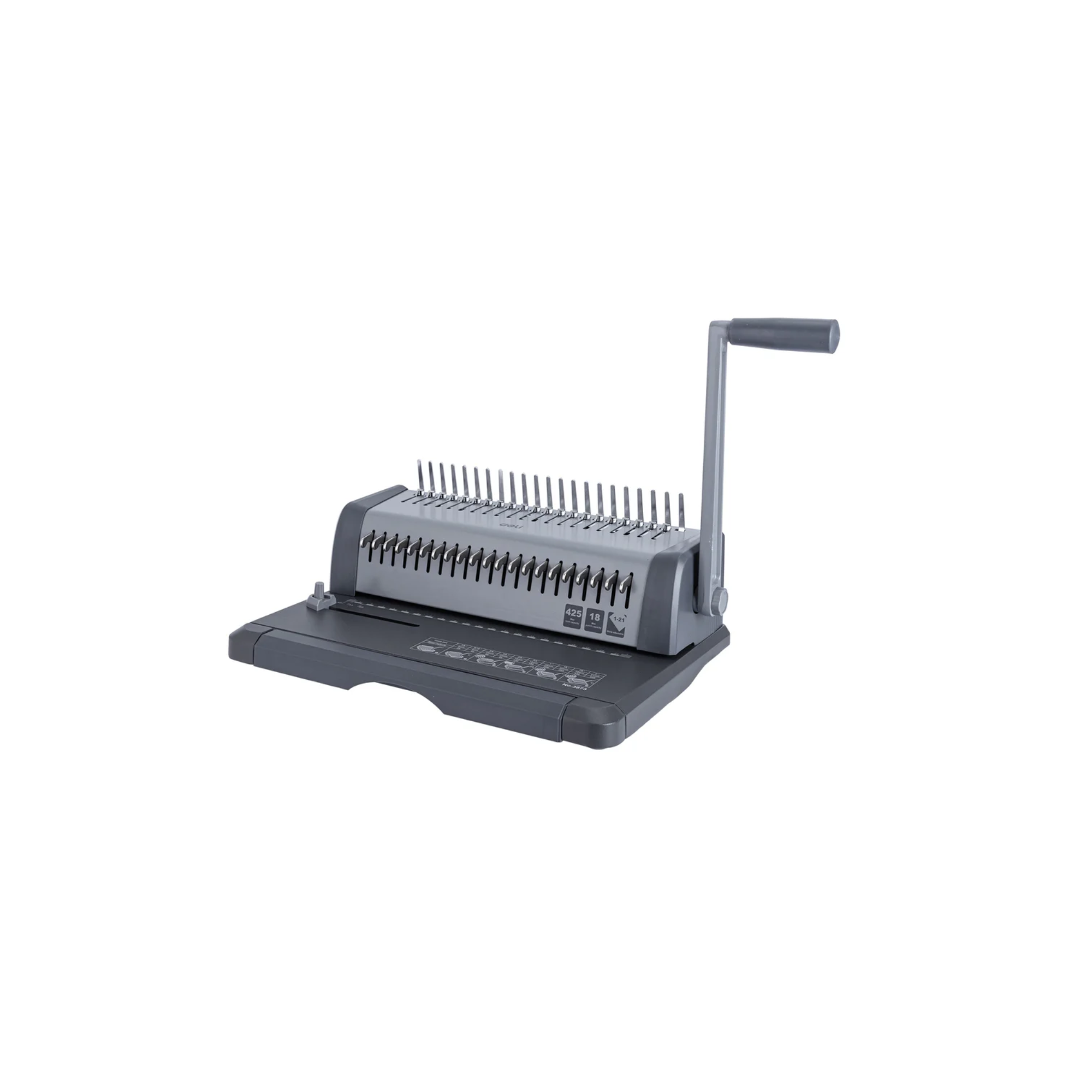DELI Wire Binding Machine – 425 Sheet Capacity Manual Binder with 18-Sheet Punching for Office Use in Qatar