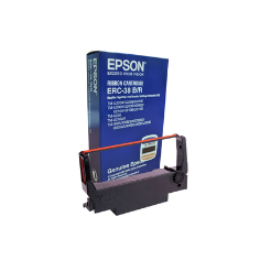 Epson C43S015376 Black/Red Ribbon Cartridge for ERC-38 – Durable Fabric Ribbon for Epson POS Printers in Qatar