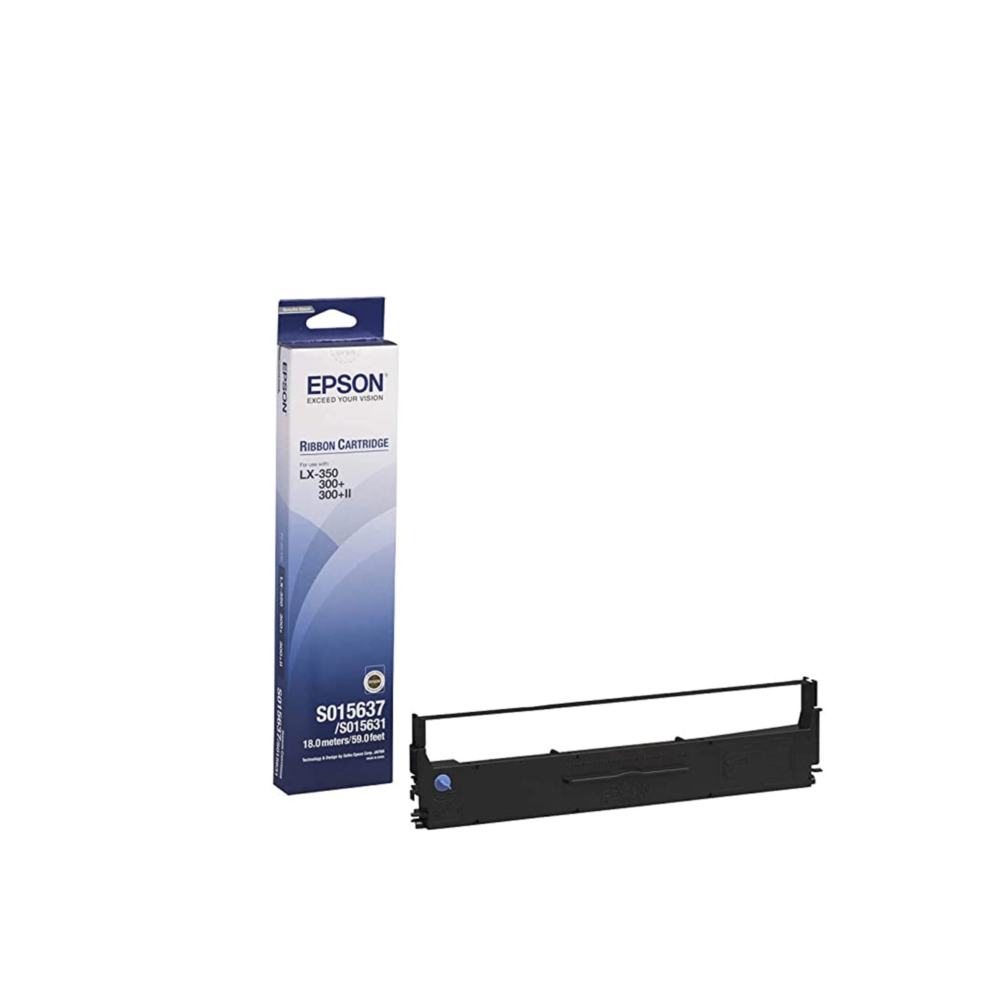 Epson S015637 Black Ribbon Cartridge – Compatible with LX-350 & LX-300 Printers in Qatar