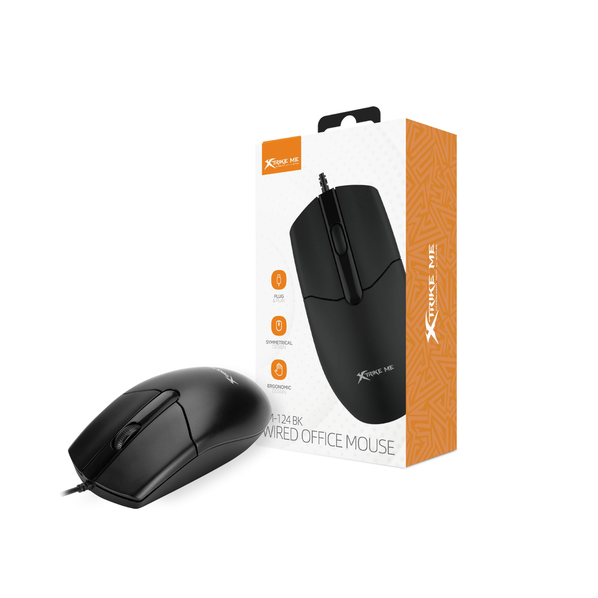 Affordable wired computer mouse in Qatar – XTRIKE ME GM-124 BK