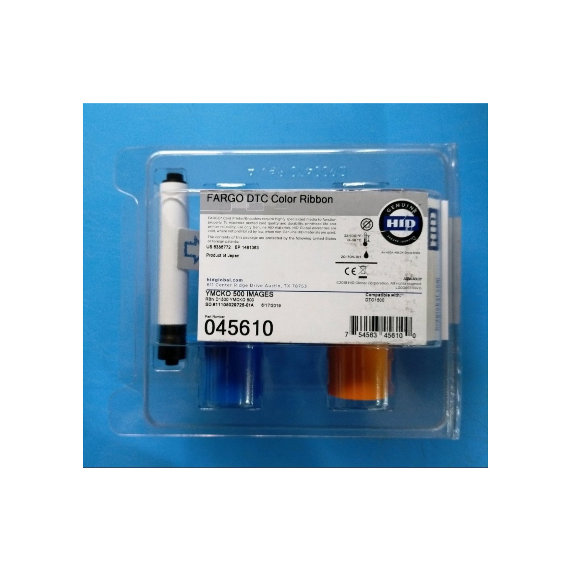 Fargo 45610 YMCKO Ribbon – 500 Prints for DTC1500 Printer | Genuine Colour Ribbon in Qatar