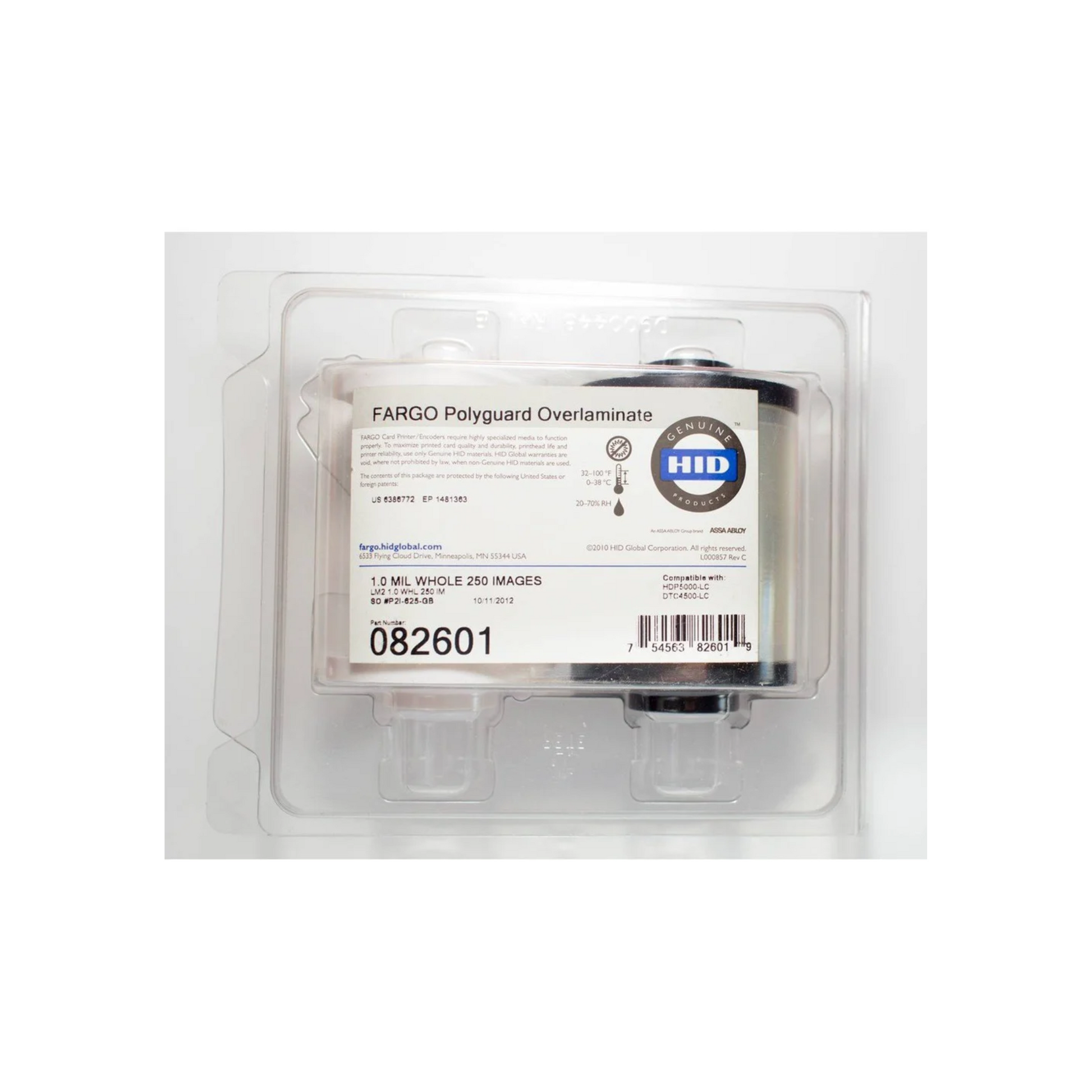 Fargo 82601 PolyGuard Overlaminate – 1.0 Mil Clear | 250 Prints | Genuine Fargo Lamination Film for ID Cards in Qatar