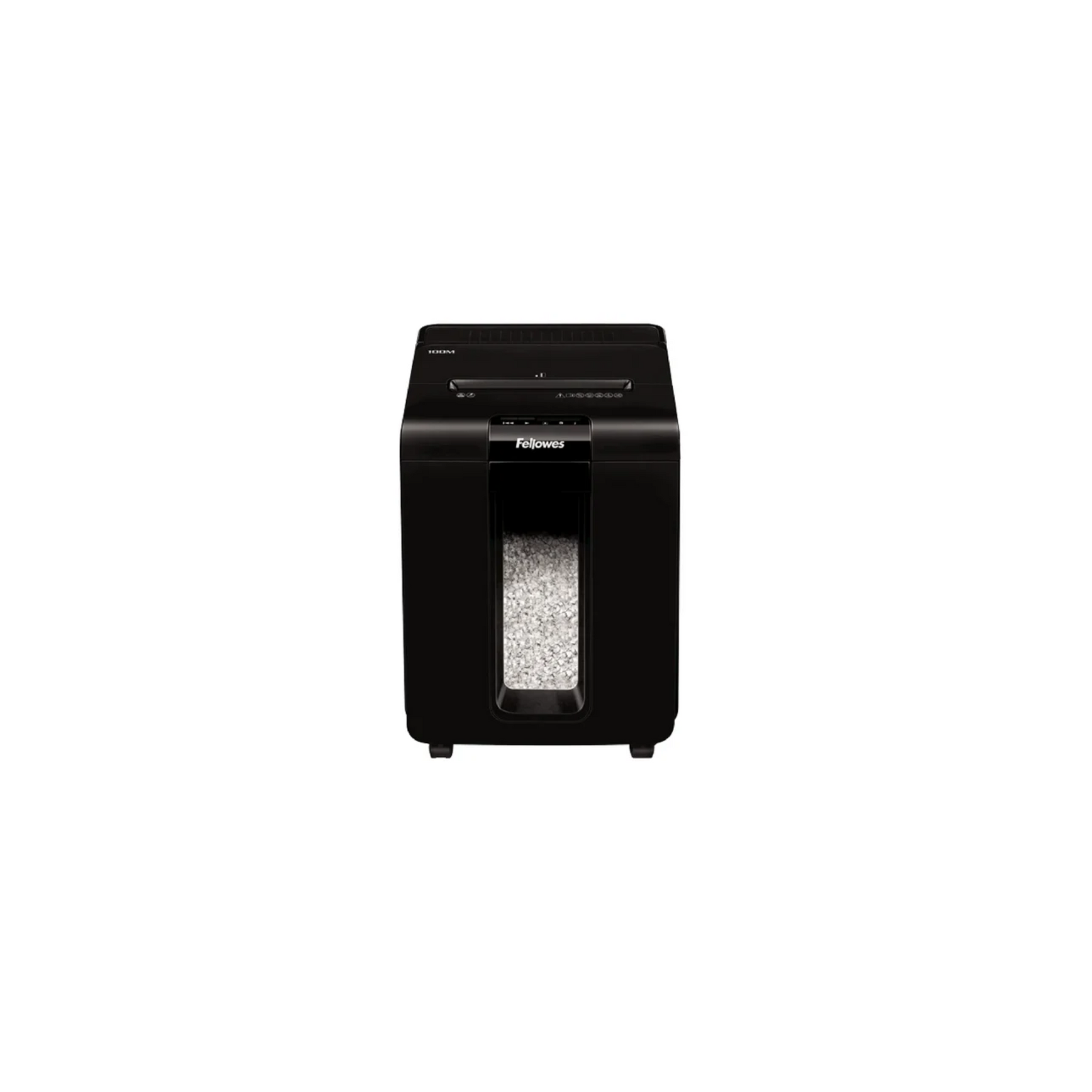 Fellowes AutoMax 100M shredder front view – micro-cut shredder Qatar
