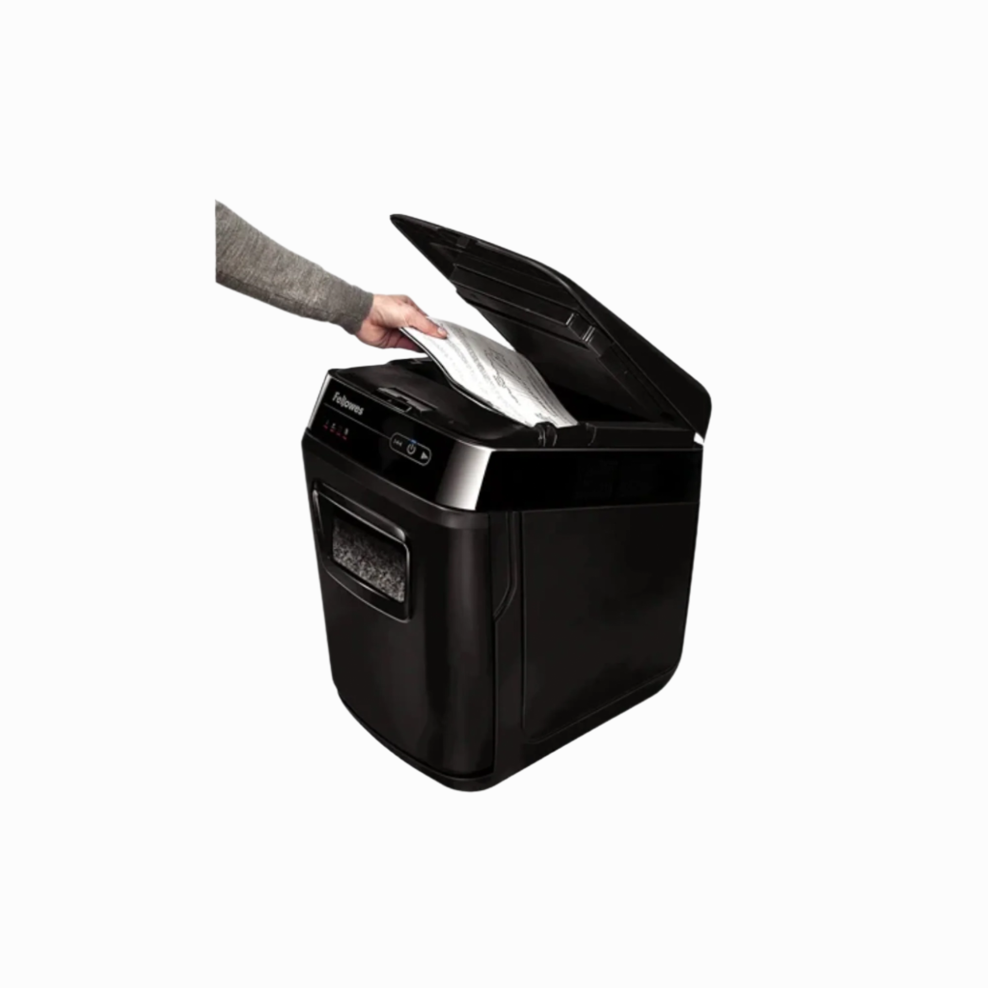 Fellowes AutoMax 200M Micro-Cut Shredder Front View
