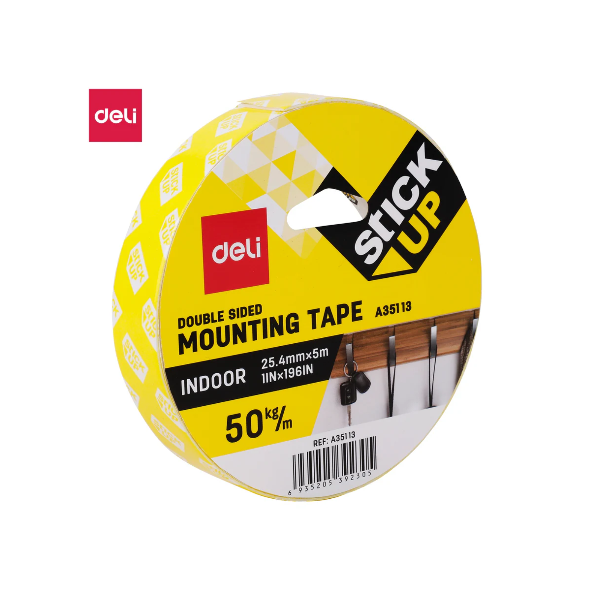 Deli 25.4mm x 5m foam mounting tape for home and office in Qatar