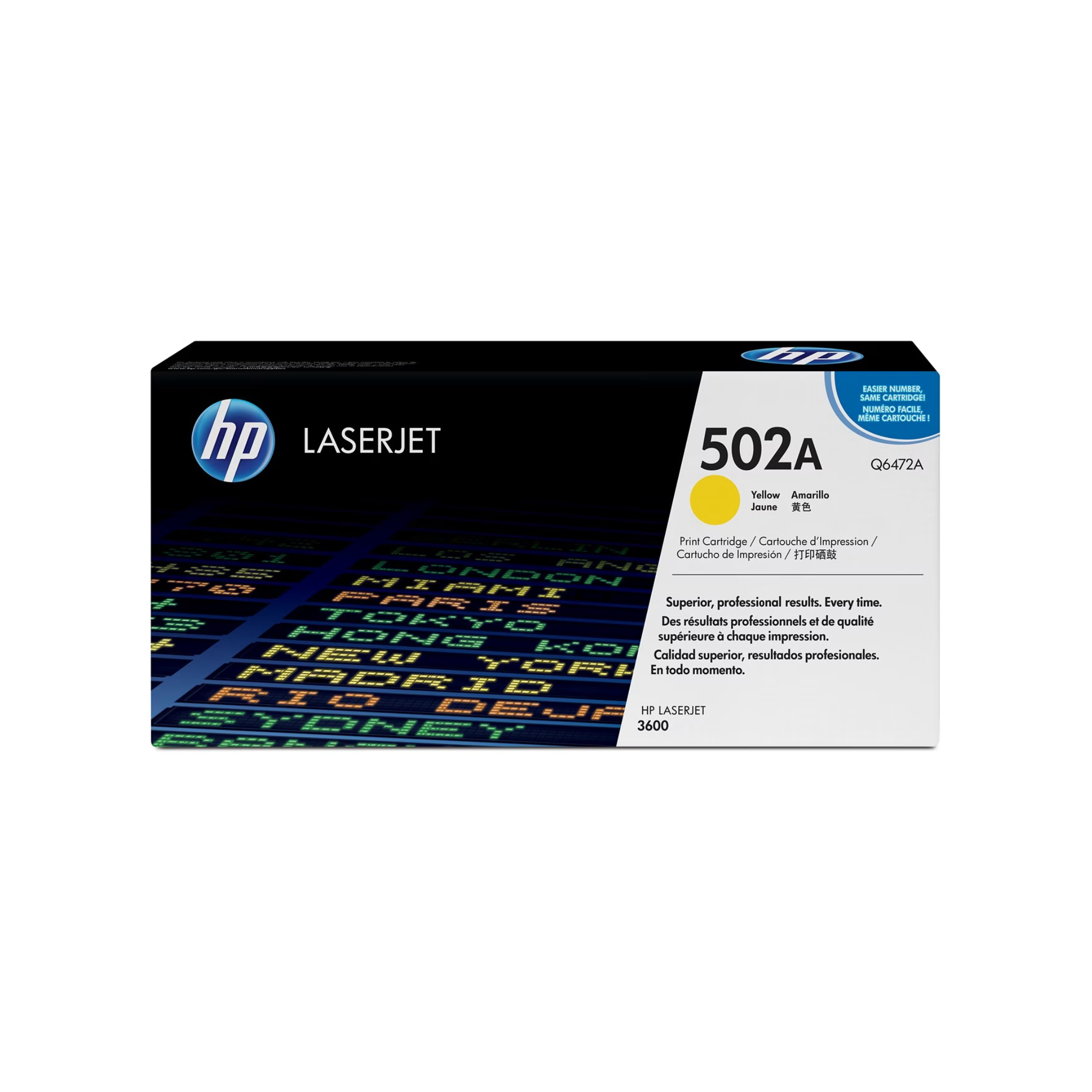 HP 502A Yellow Toner Cartridge Q6472A – Genuine for HP 3600 in Qatar