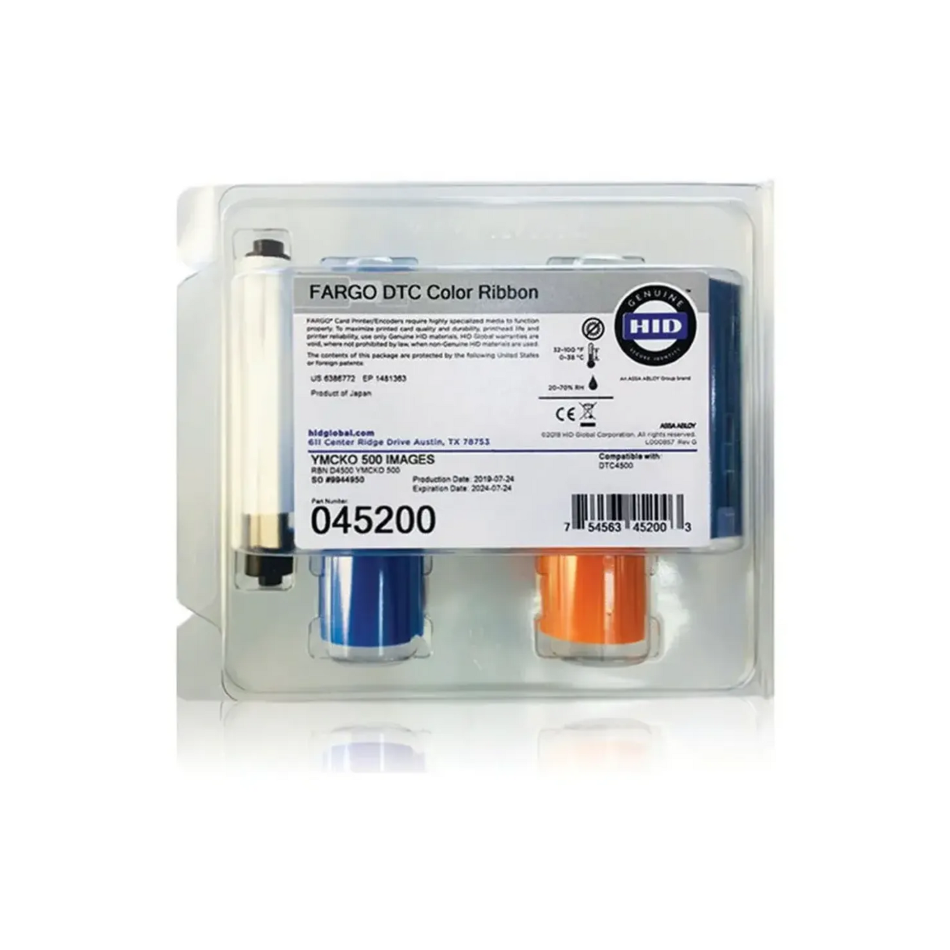HID Fargo 45200 YMCKO Colour Ribbon – 500 Prints | Genuine Fargo ID Card Printer Ribbon in Qatar