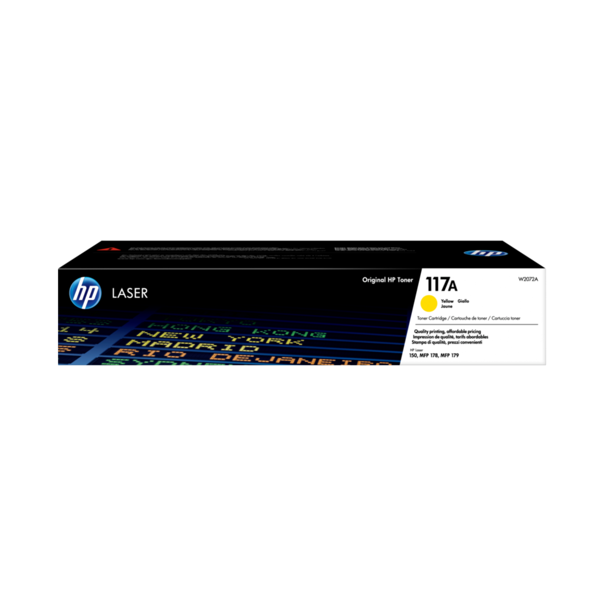  HP 117A Yellow Laser Toner Cartridge W2072A -  Available at Raifa Centre Qatar